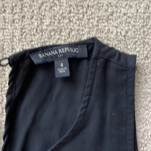 Black banana republic drawstring waist jumpsuit. - Picture 6 of 8